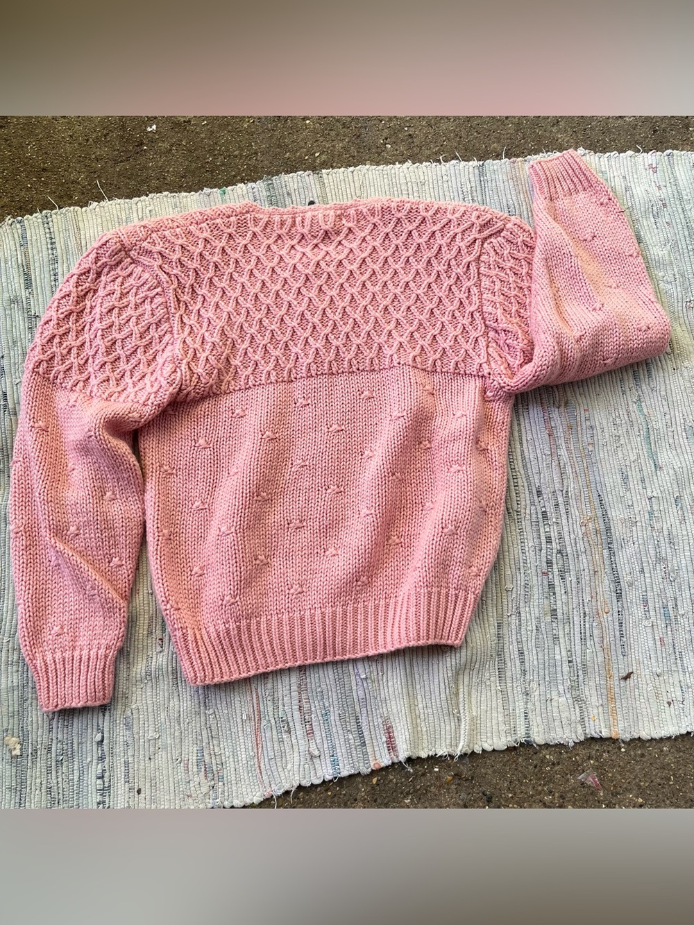 Vintage Chunky Knit Cardigan Sweater - Picture 4 of 6